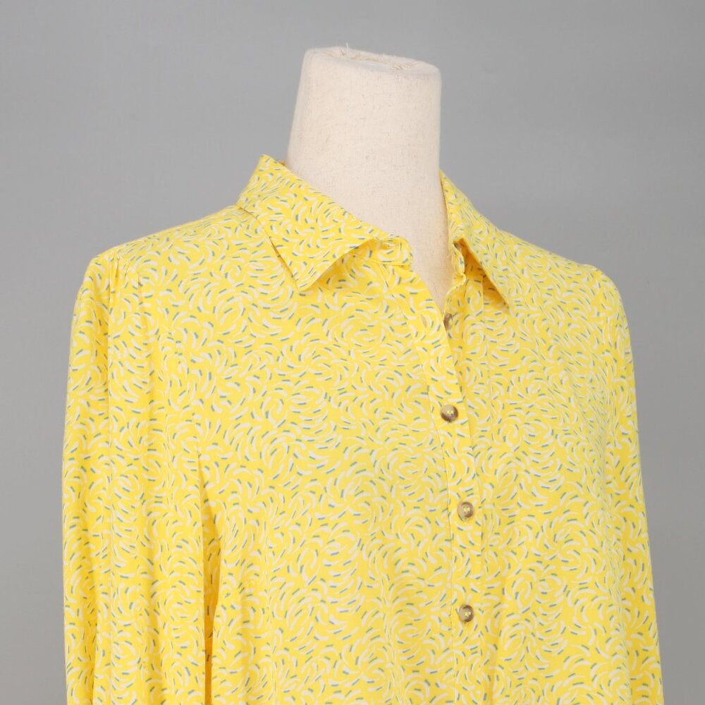 MAEVE ANTHROPOLOGIE Blithe Button Down Blouse Tie… - image 3